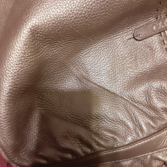 Cole Hahn Bronze Metallic Leather Hobo Bag - Picture 15 of 16